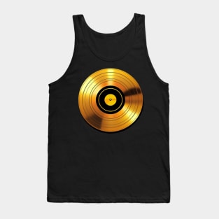 Gold Platinum Vinyl Record Tank Top